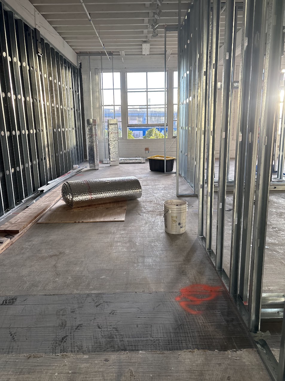 Night shift framing progress